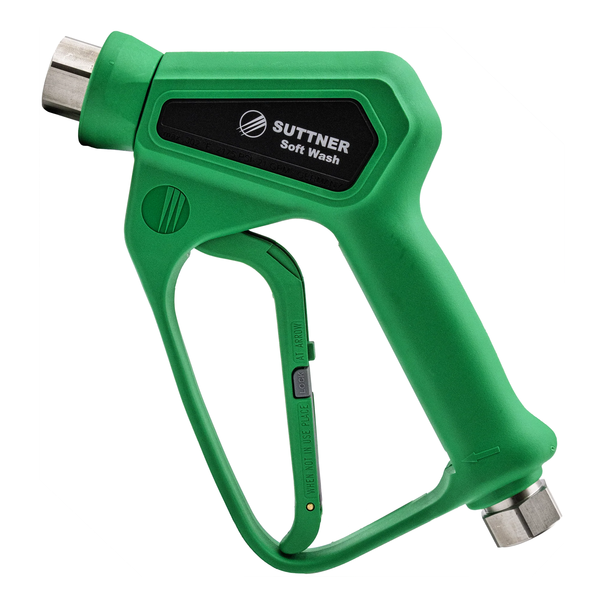 Suttner ST-2320 Soft Wash Gun Stainless Steel 1/2" Inlet/Outlet