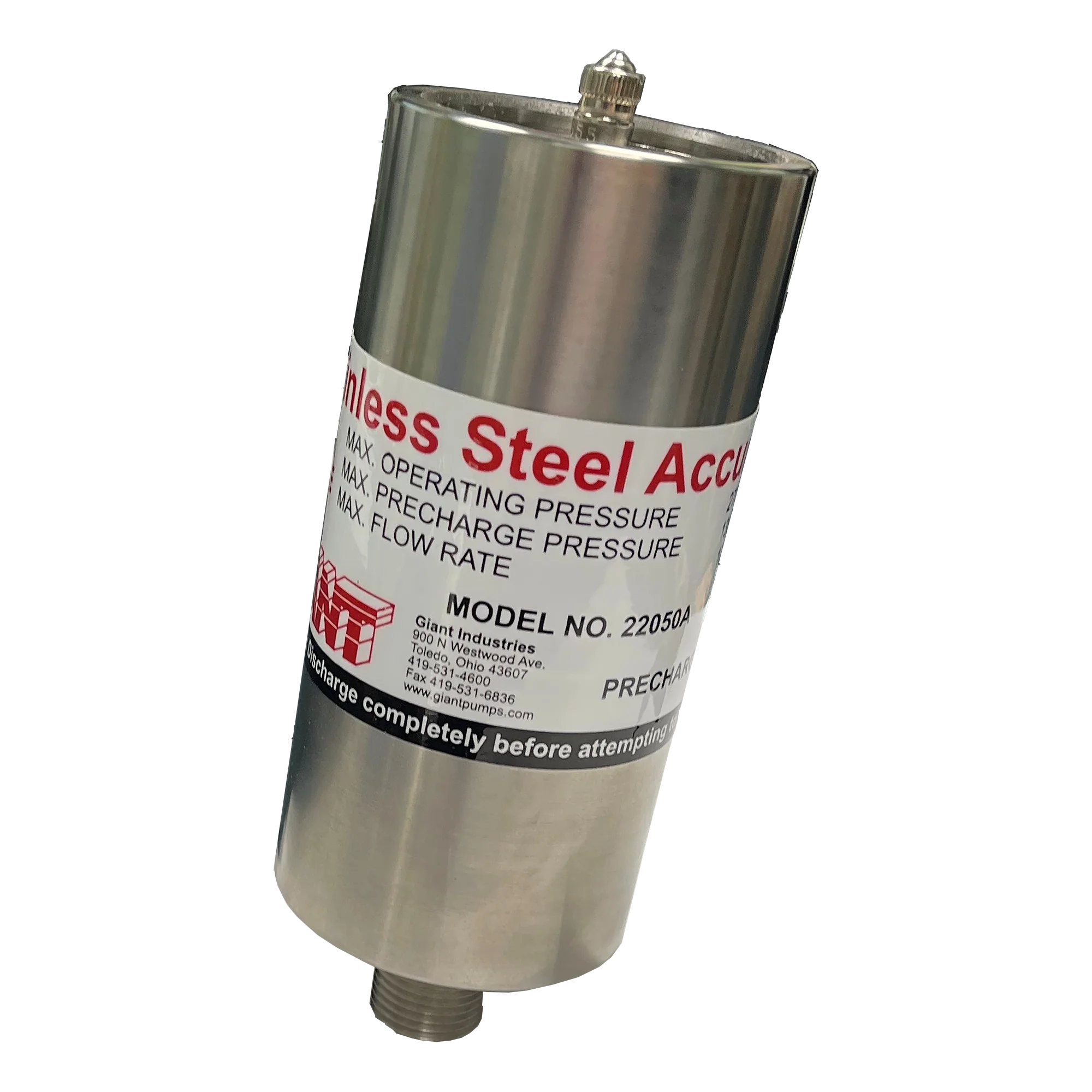 *D/S ONLY*22050A ACCUMULATOR 13GPM 2700PSI 1/2 MPT