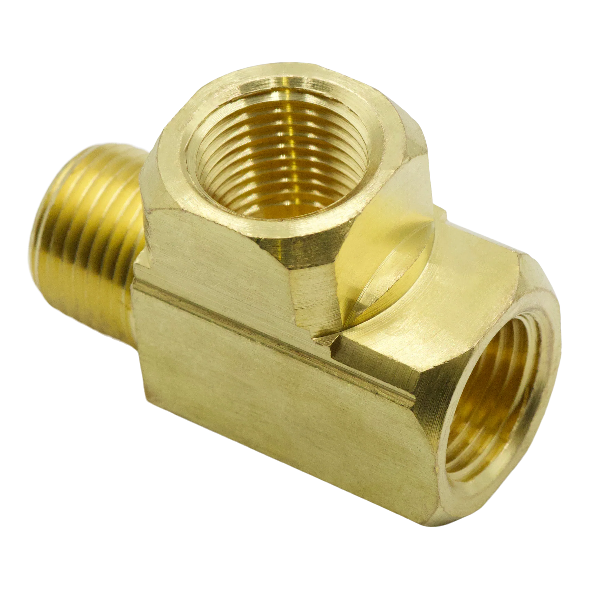 BRASS STREET TEE 1/2FPTx1/2MPTx1/2FPT