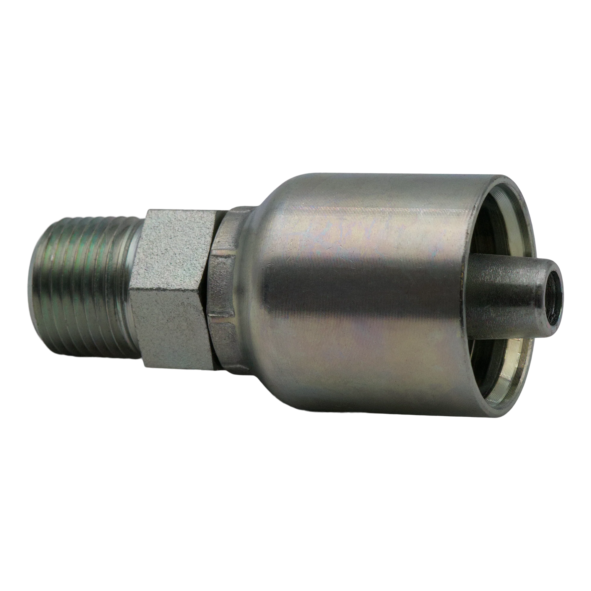 CRIMP FITTING 3/8" STEM X SOLID 3/8MPT
