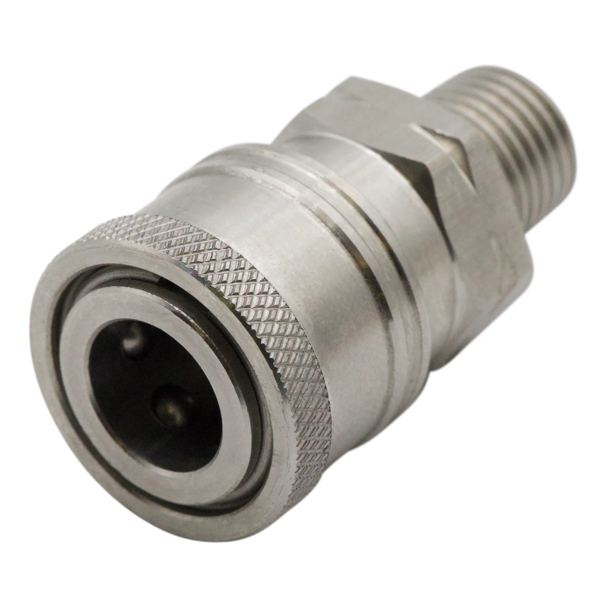 QC SOCKET 1/4" MNPT STAINLESS STEEL