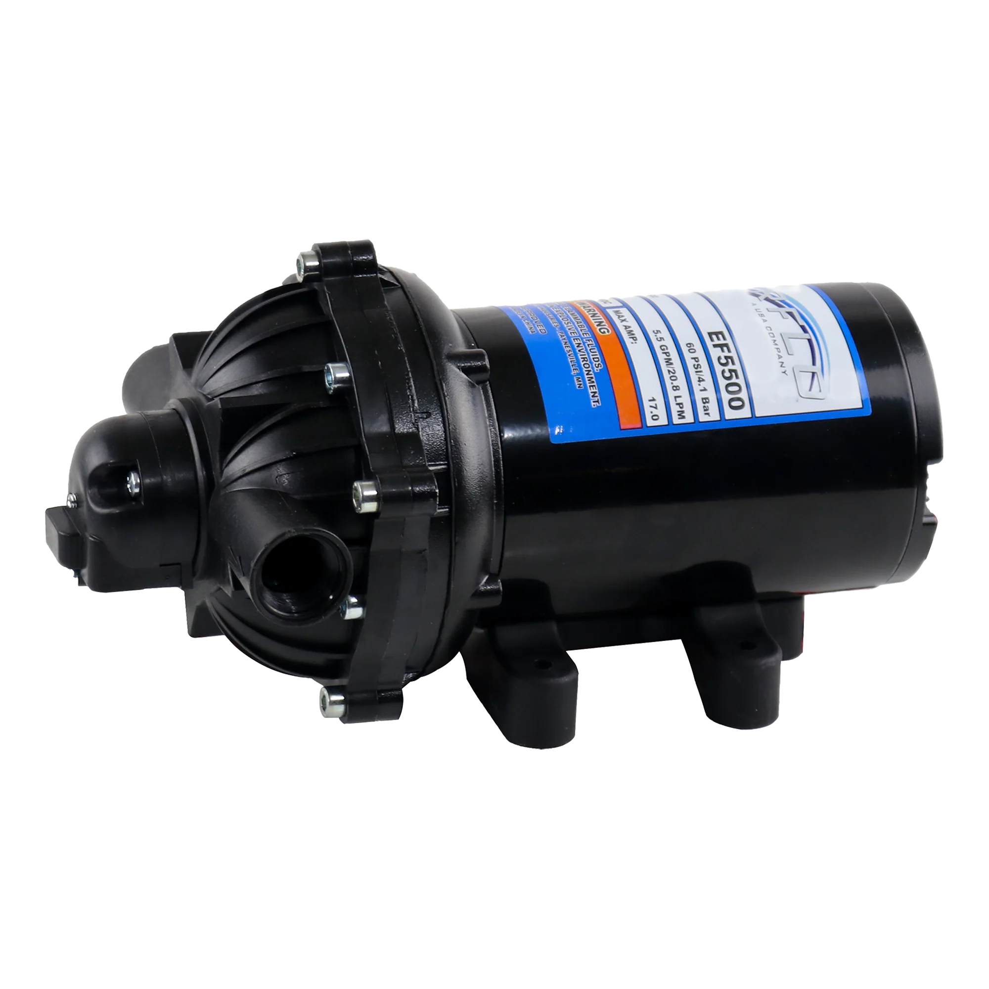 EF5500 EVERFLO PUMP 5.5GPM 60PSI 12V 17A