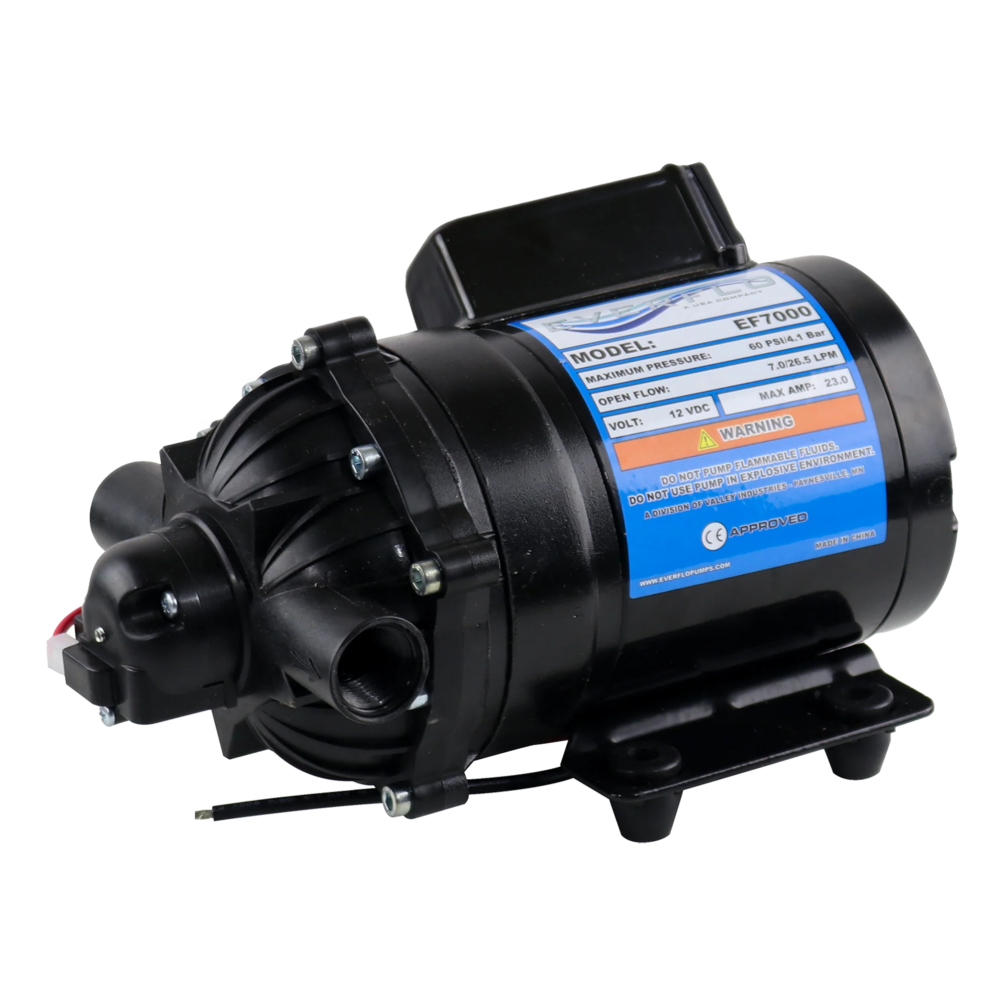 EF7000 EVERFLO PUMP 7.0GPM 60PSI 12V 23A