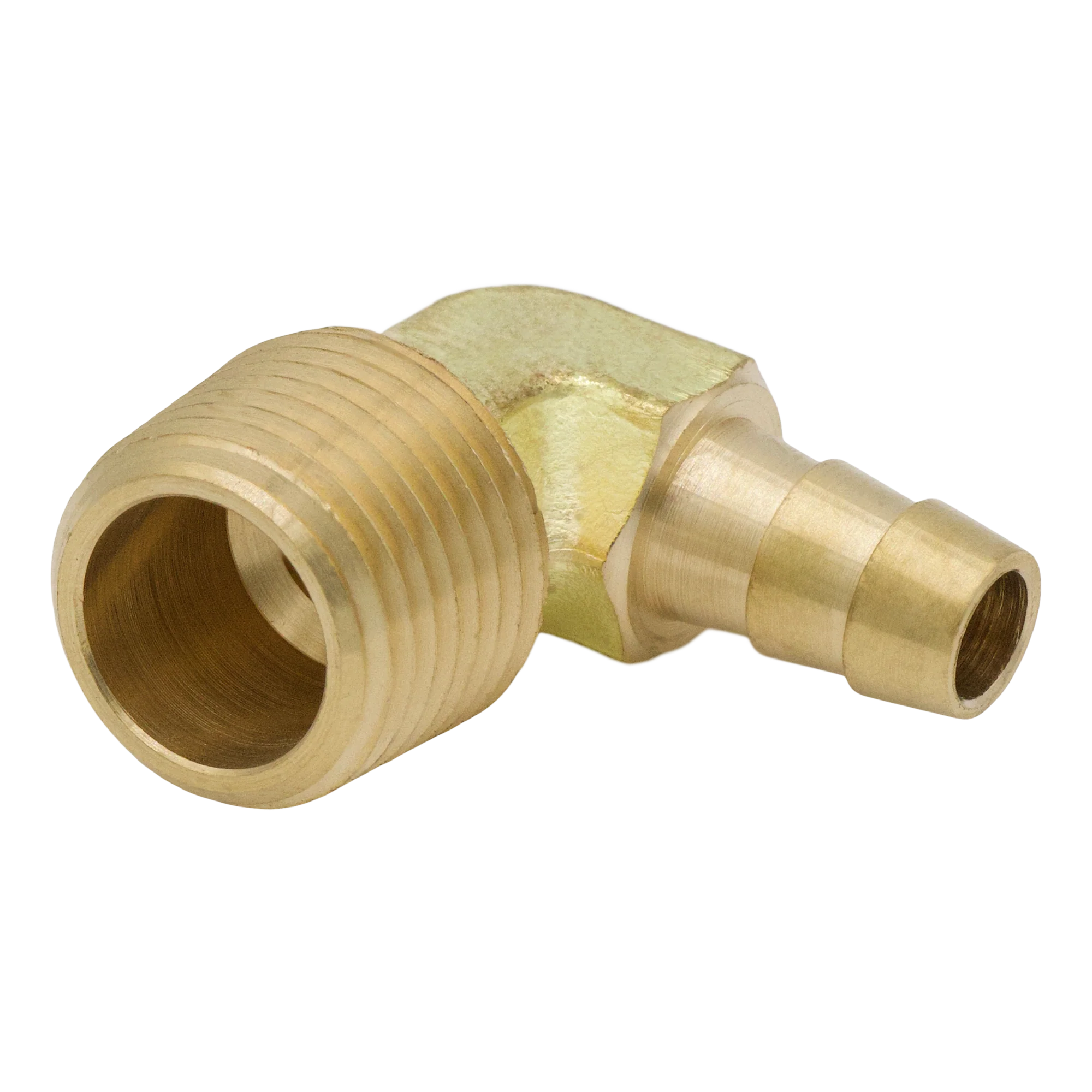 BRASS HOSEBARB 1/2 HOSE X 3/8 MPT ELBOW