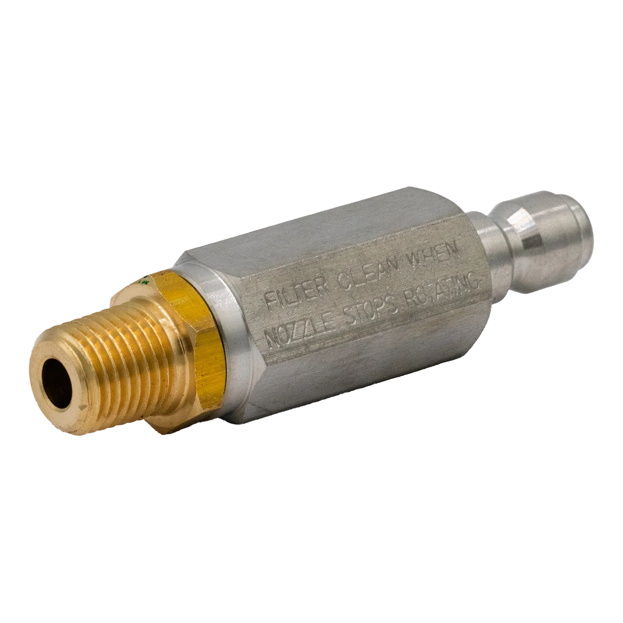 PREMIUM 5000PSI FILTER 1/4QC PLUG X 1/4MPT OUTLET