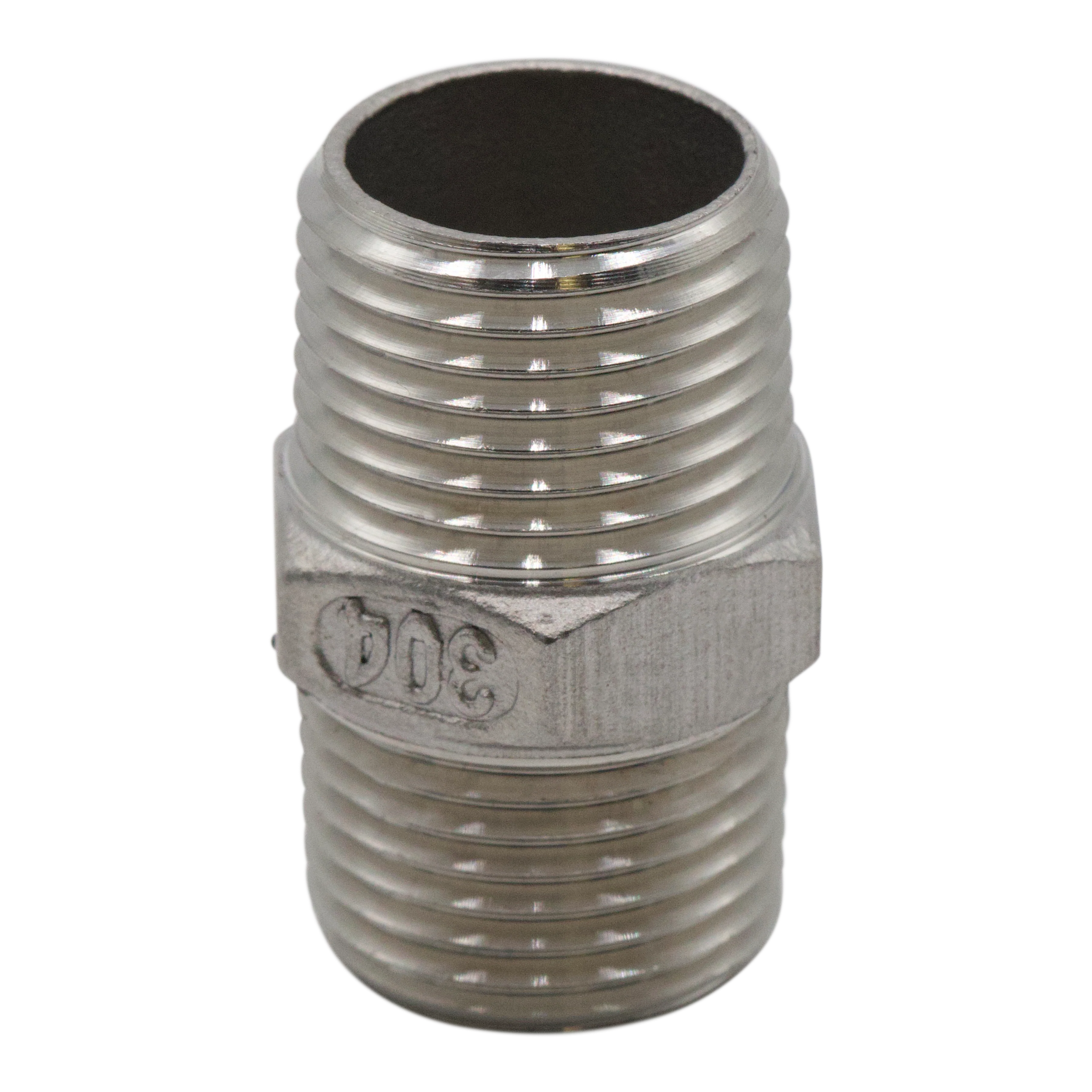 304SS HEX NIPPLE 3/8 MPT 150#