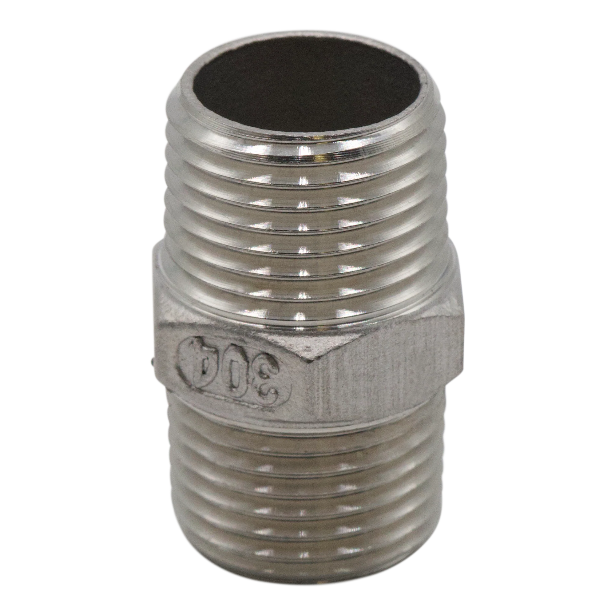 304SS HEX NIPPLE 1/2 MPT 150#