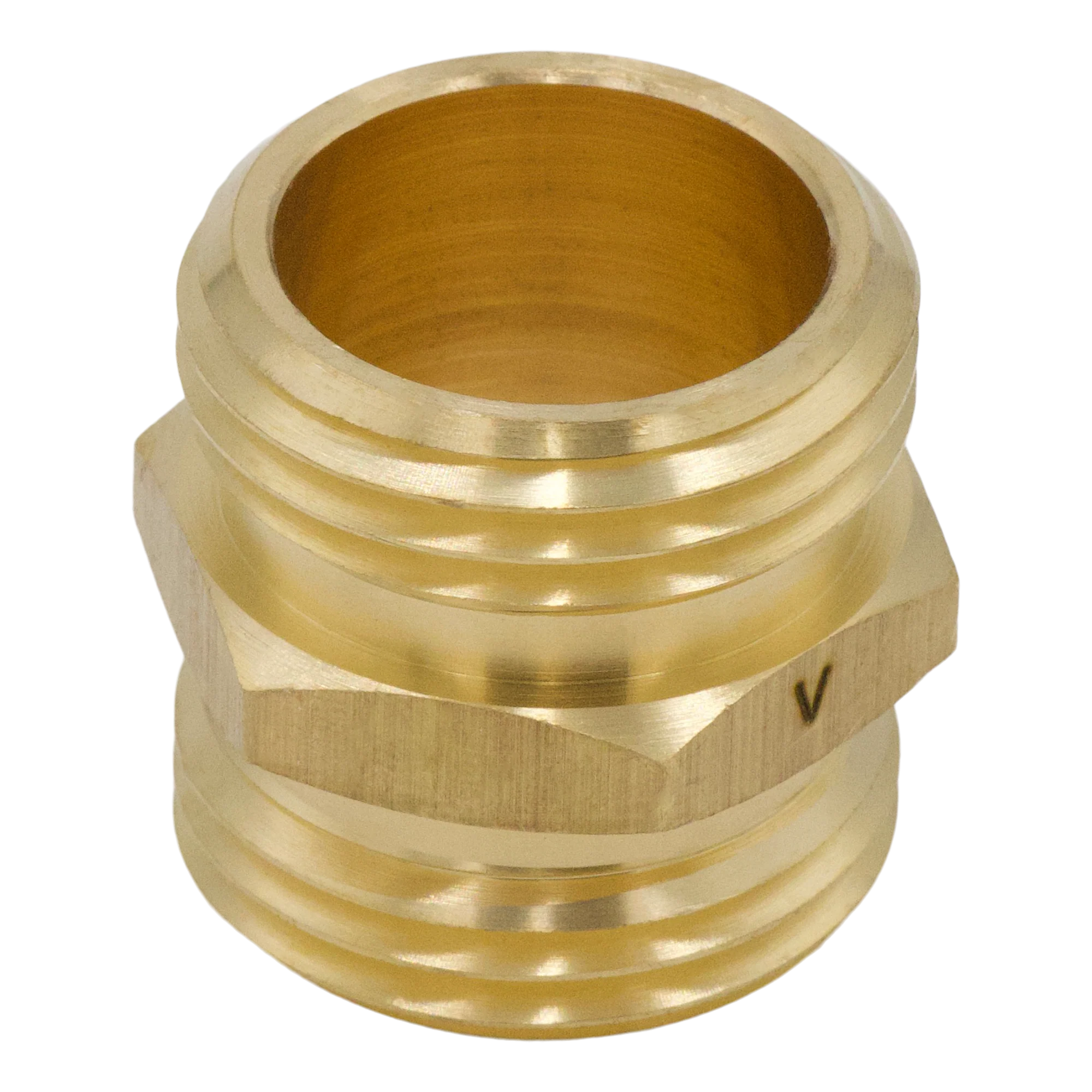 MALE GARDEN HOSE X MALE GARDEN HOSE BRASS ADAPTER