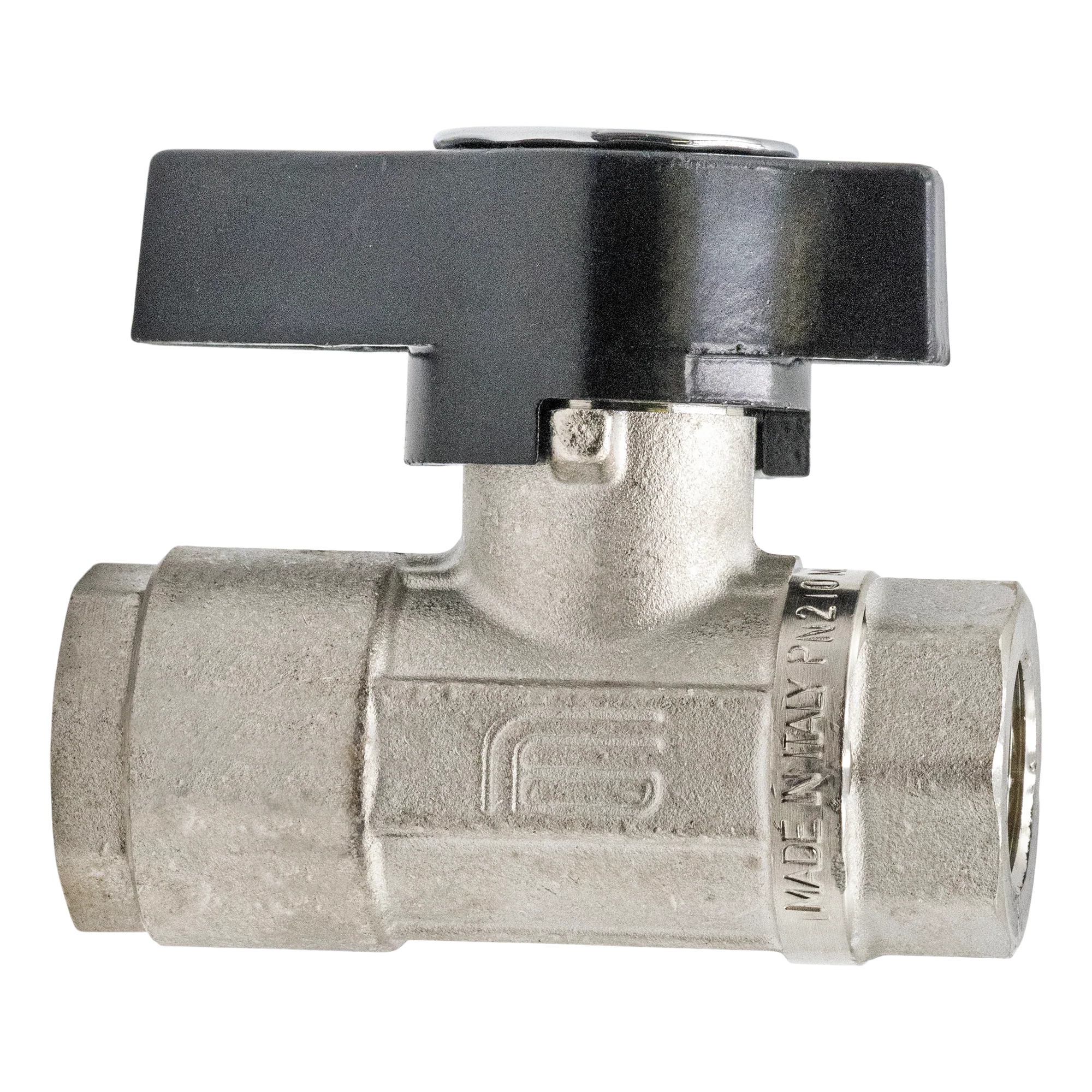 BALL VALVE 3050PSI 1/2 FPT NICKEL PLATED - Image 2