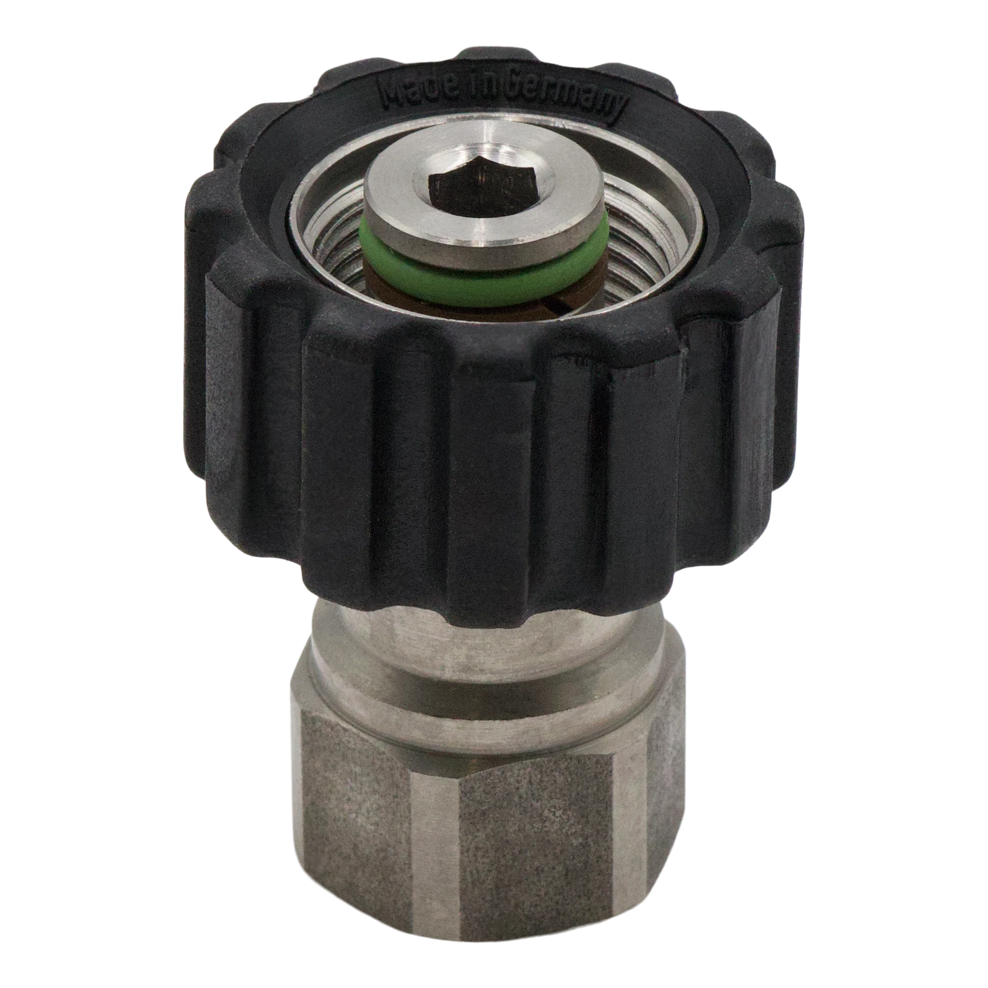 ST-40 22mm x 3/8"FPT S.S. SCREW COUPLER 5800 PSI