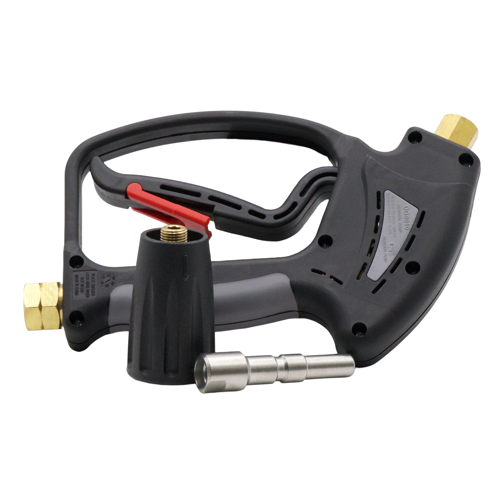 GENERAL PUMP DG5010 SPRAY GUN 10.5GPM 5000PSI W/KEW COUPLER & PLUG