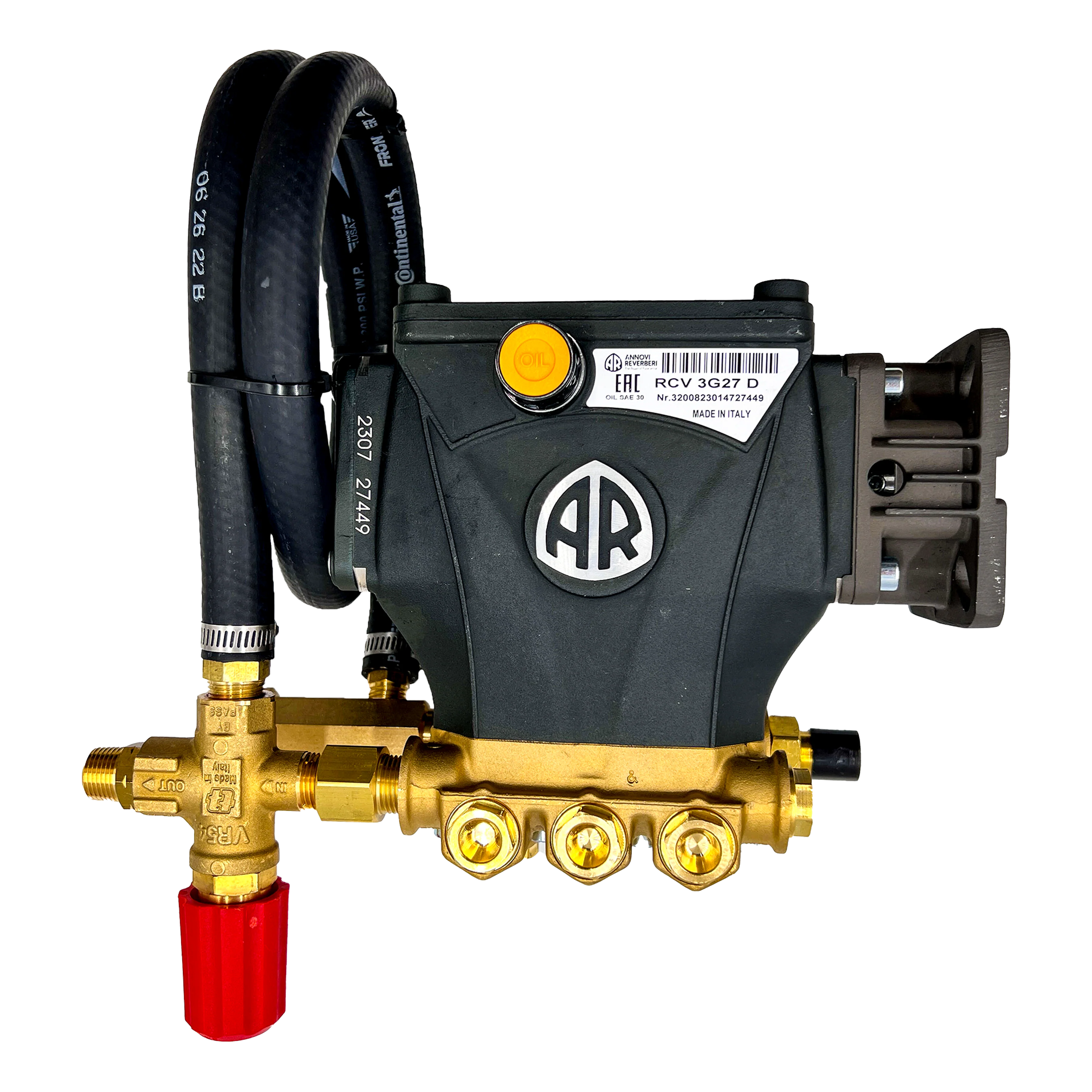 2,700 PSI 3.0 GPM PMR Pressure Washer Pump 3400 RPM GAS - RCV3G27D - Image 2